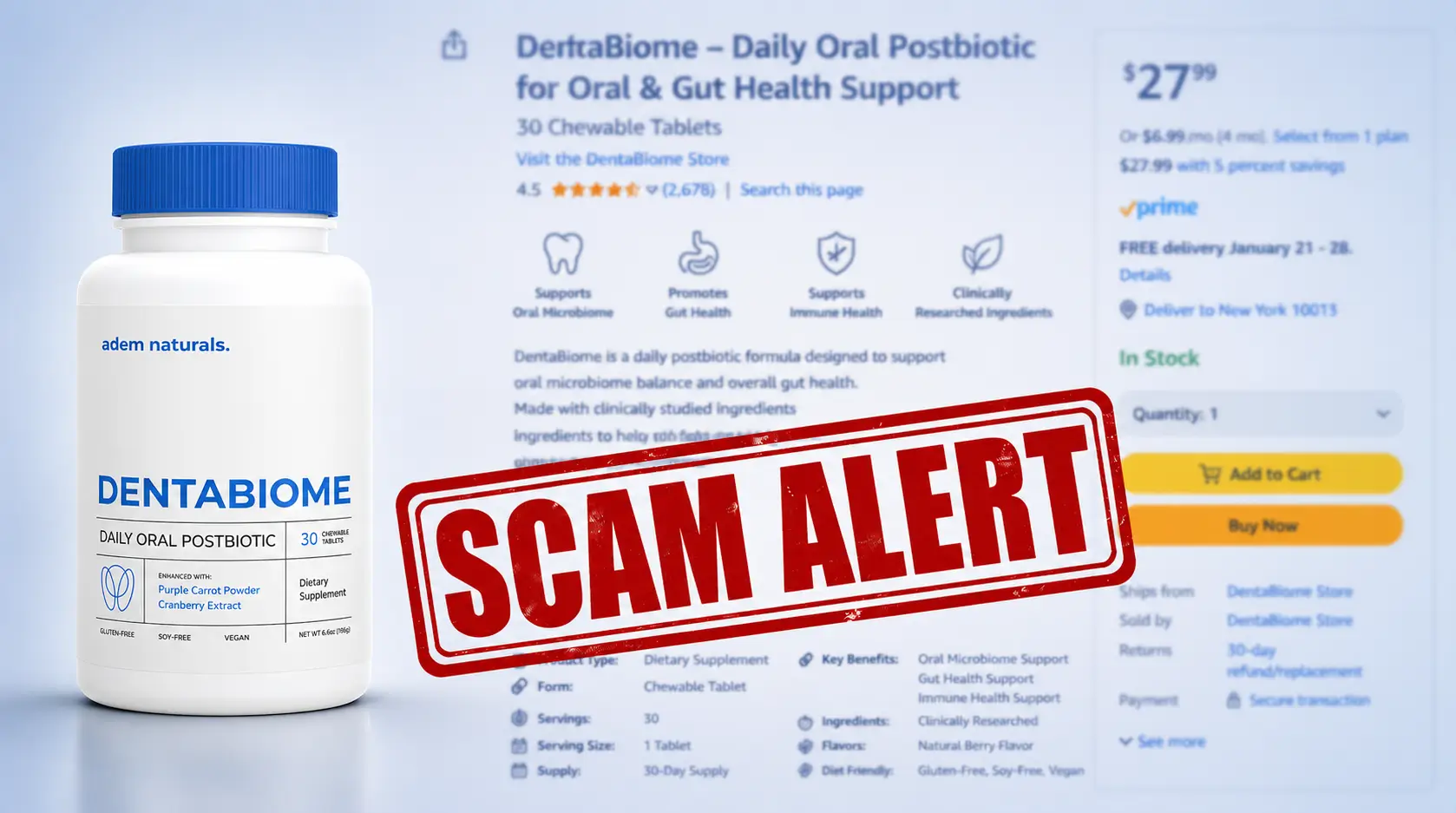 Dentabiome Scam Warning - How to Avoid Counterfeit Bottles