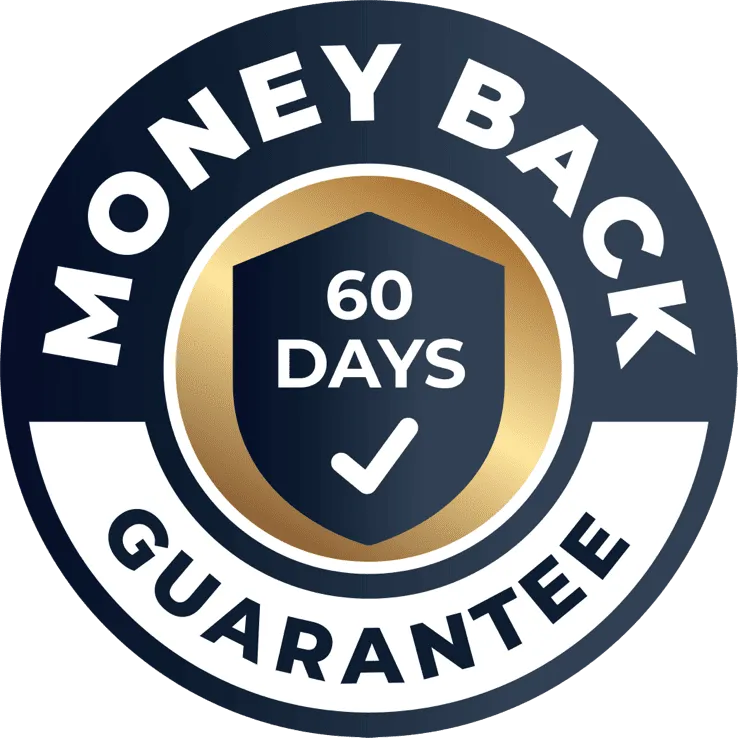 FemiCore 60-Day Money Back Guarantee Badge