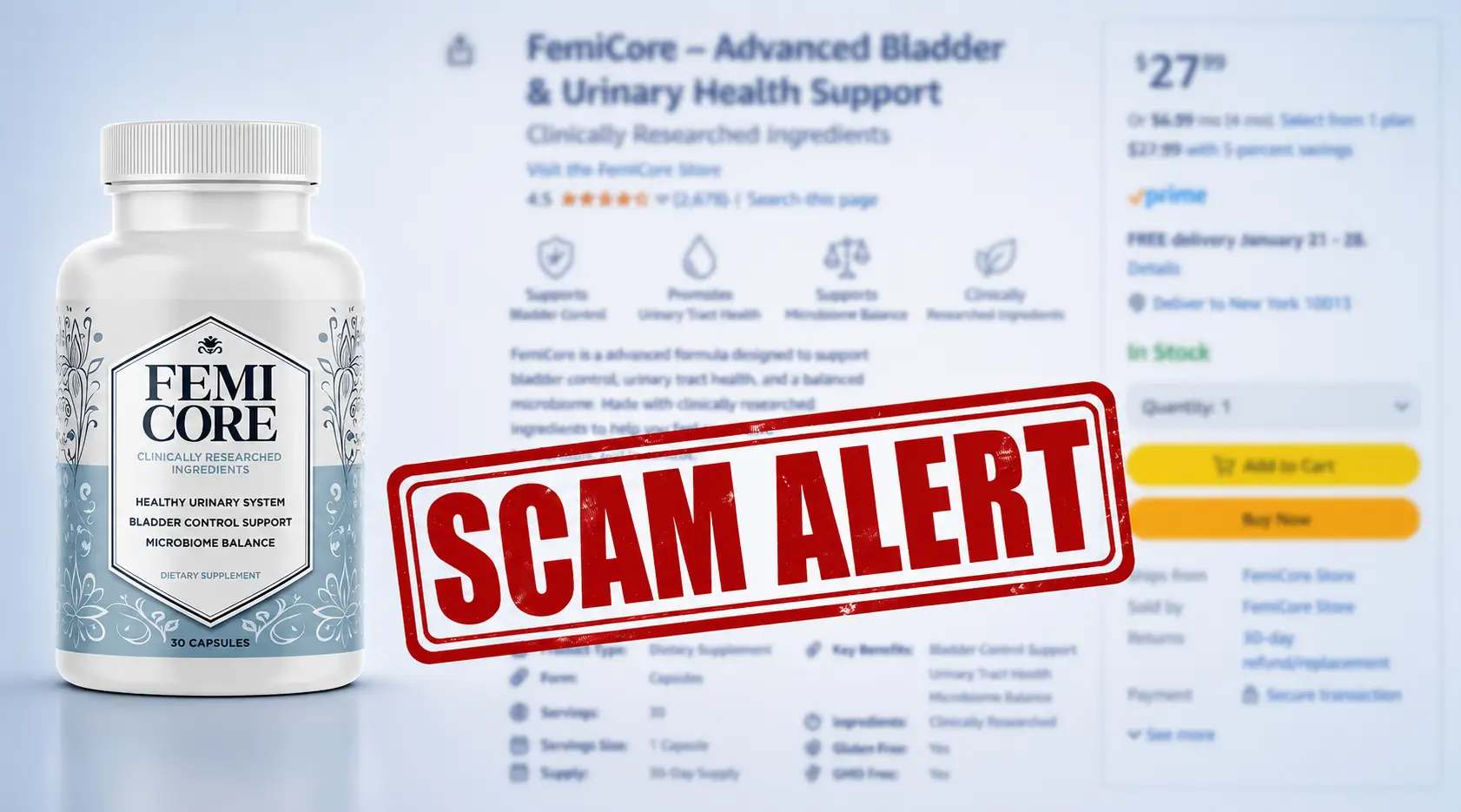 FemiCore Scam Warning - How to Avoid Counterfeit Bottles