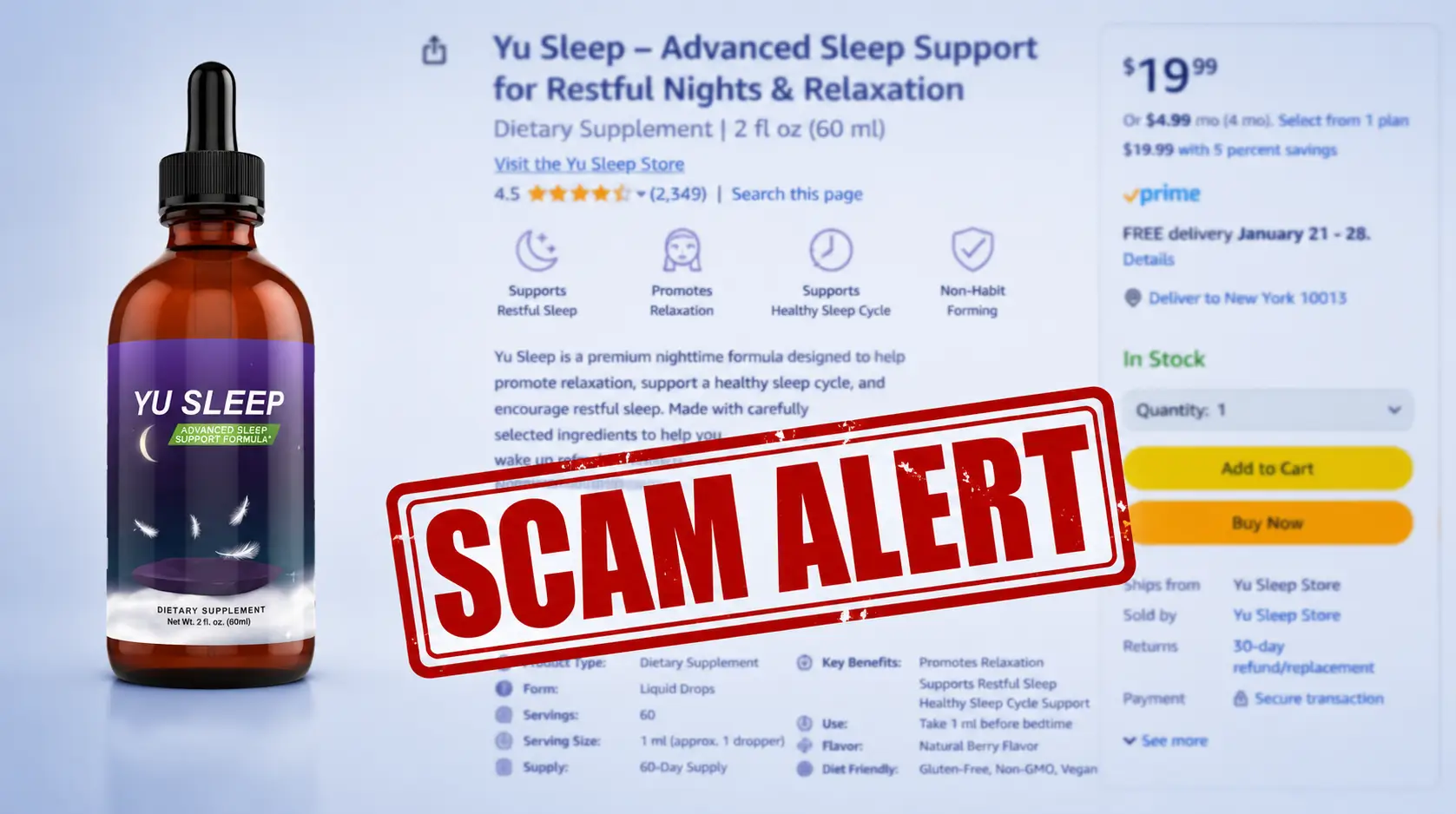 Yu Sleep Scam Warning - How to Avoid Counterfeit Bottles